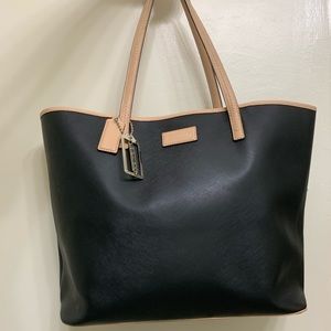 Coach black tote bag